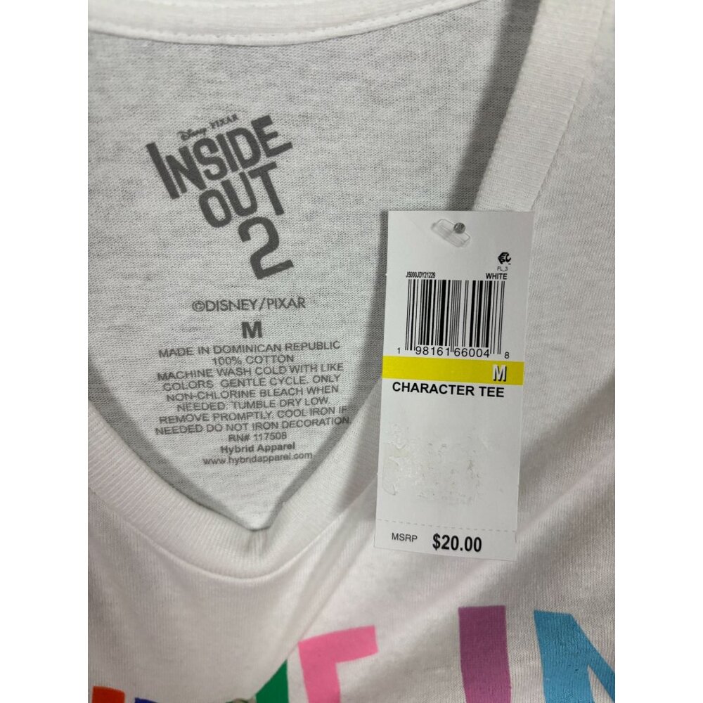 Disney Pixar Inside Out 2 Believe In Yourself Multicolor Graphic Tee Med NWT's - Picture 6 of 7